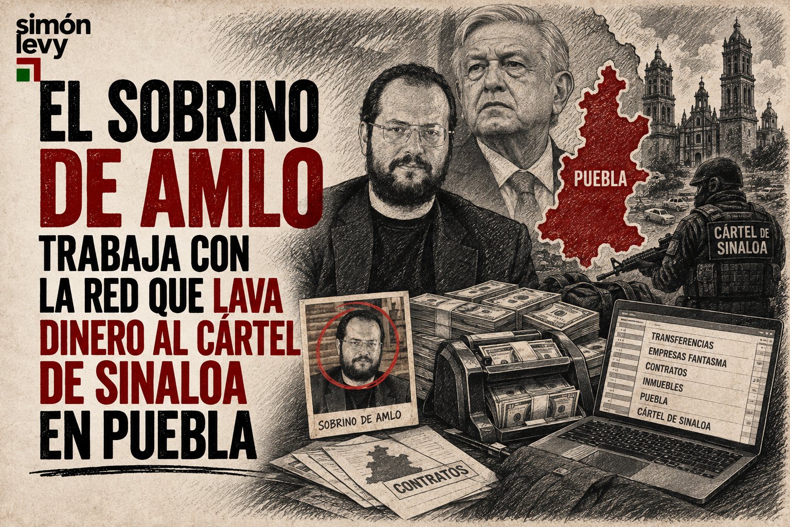 El sobrino de AMLO trabaja con la red que lava dinero al Cártel de Sinaloa en Puebla